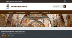 Desktop Screenshot of comune.momo.no.it