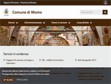 Tablet Screenshot of comune.momo.no.it